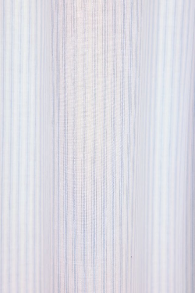 Yarn Dye Striped Bow Shower Curtain #1