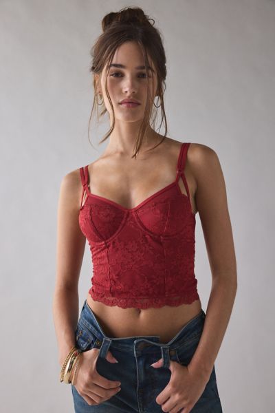 Out From Under Almost Midnight Lace Corset Top