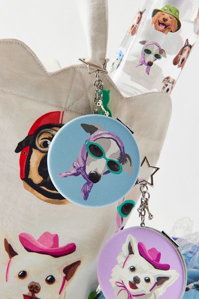 UO Icon Compact Mirror Keychain