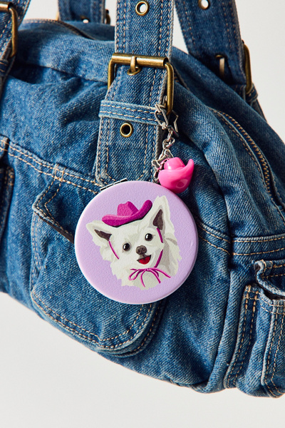 UO Icon Compact Mirror Keychain