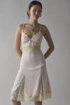 Kimchi Blue Dipped In Lace Satin Slip Midi Dress
