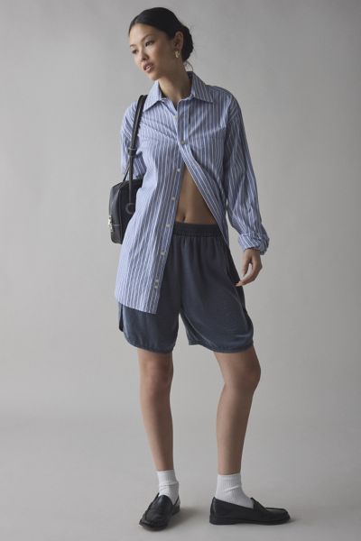 BDG Aura Satin Baggy Longline Short