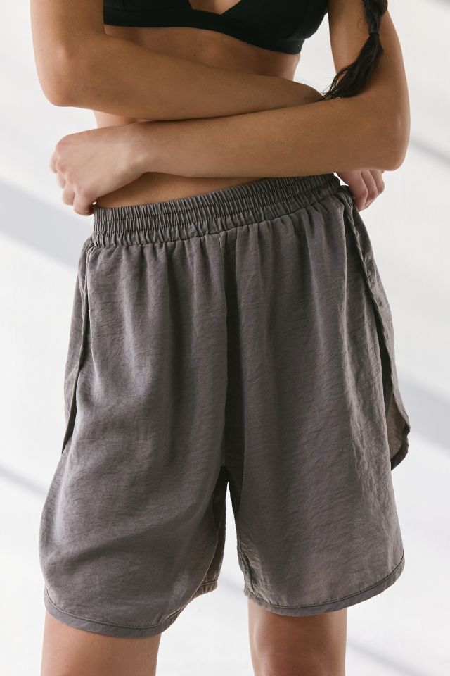 BDG Aura Satin Baggy Longline Short