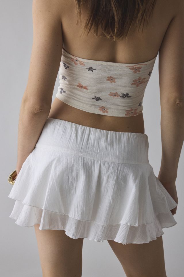 Kimchi Blue Ivy Tiered Ruffle Low-Rise Mini Skort #3