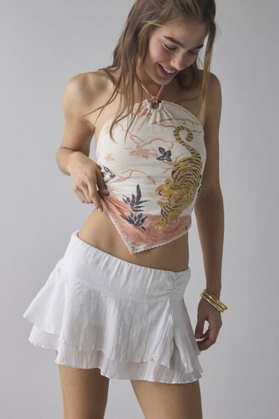 【BAON】Baya Banding Frill Tiered Mini Skirt Amazon.com: Kinghua Women's Green Ruffle Mini Skirt High