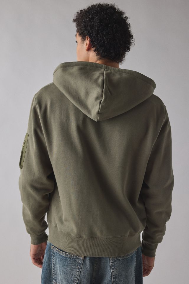 Alpha Industries Utility Zip Hoodie Sweatshirt #1