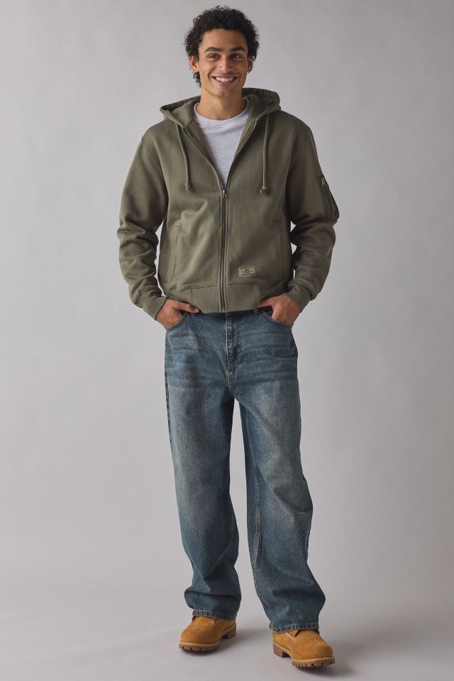 Alpha Industries Utility Zip Hoodie Sweatshirt #2