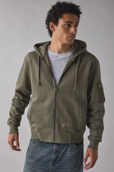 Alpha Industries Utility Zip Hoodie Sweatshirt