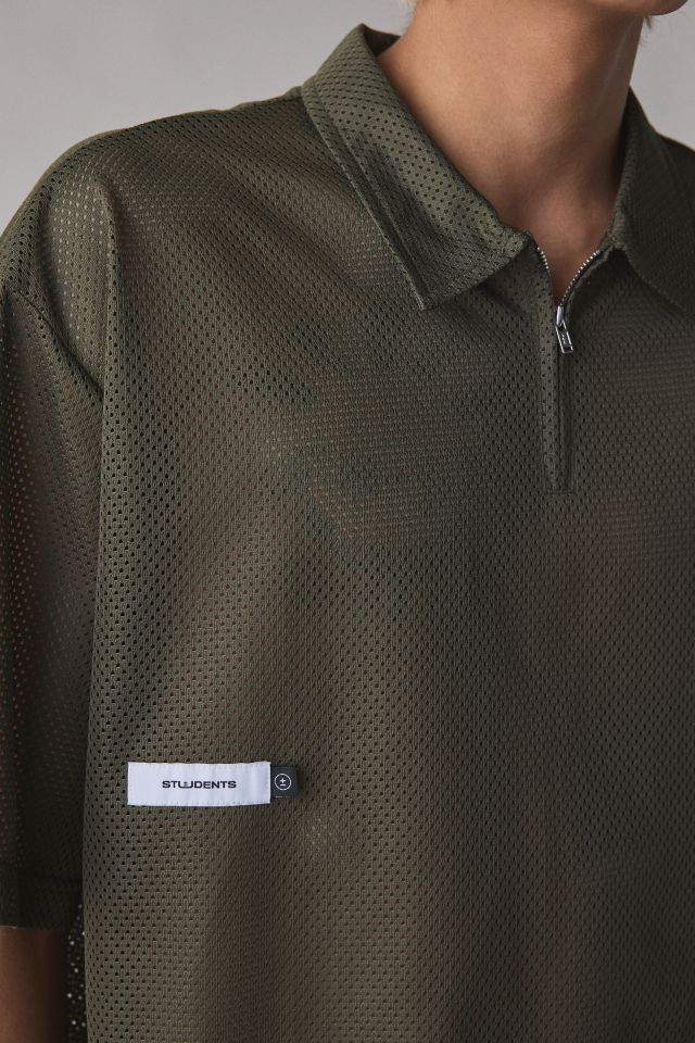 Students Golf Course Mashall Graphic Mesh Polo Shirt #3