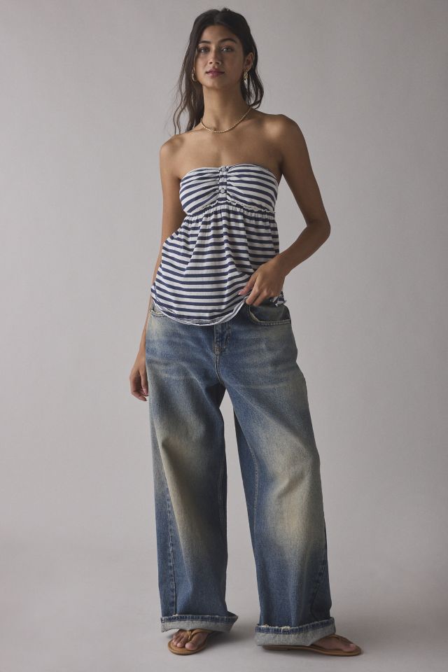 BDG Jamie Babydoll Tube Top