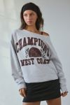 Coast-To-Coast Champions Oversized Off-The-Shoulder Sweatshirt
