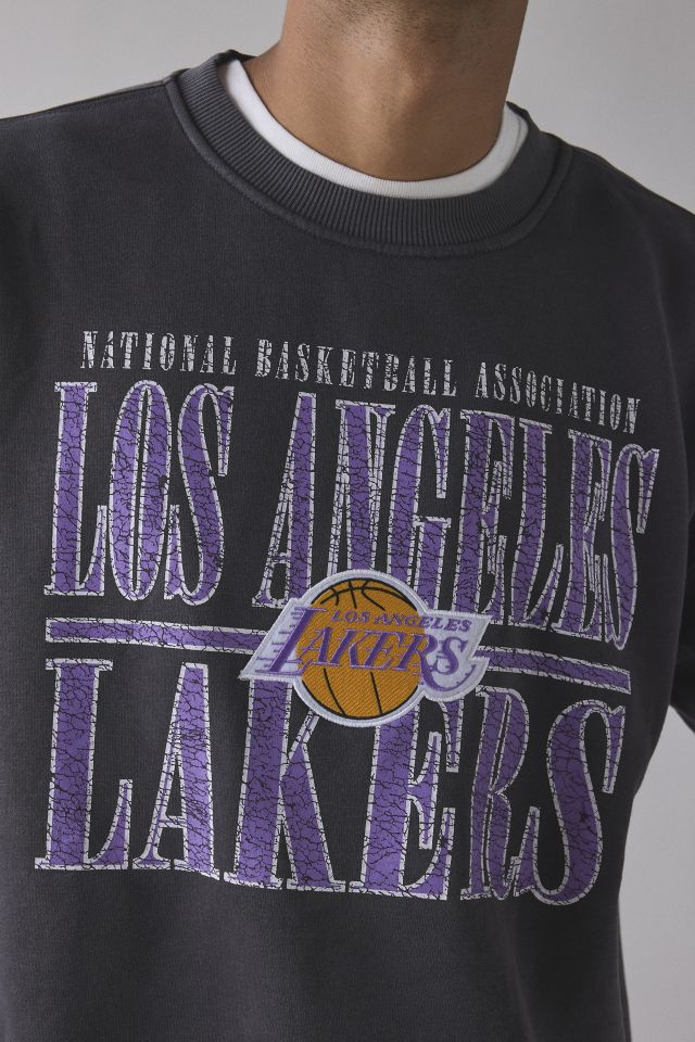 Mitchell & Ness NBA Los Angeles Lakers Downtown Graphic Crew Neck Sweatshirt #2