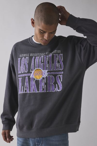 Mitchell & Ness NBA Los Angeles Lakers Downtown Graphic Crew Neck Sweatshirt