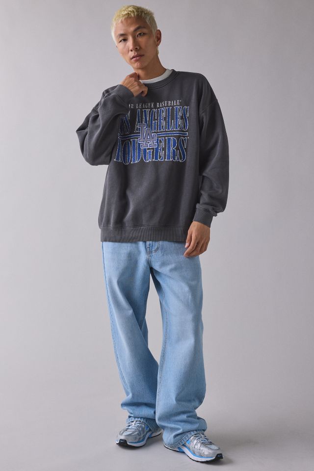 Mitchell & Ness MLB Los Angeles Dodgers Downtown Graphic Crew Neck Sweatshirt #2