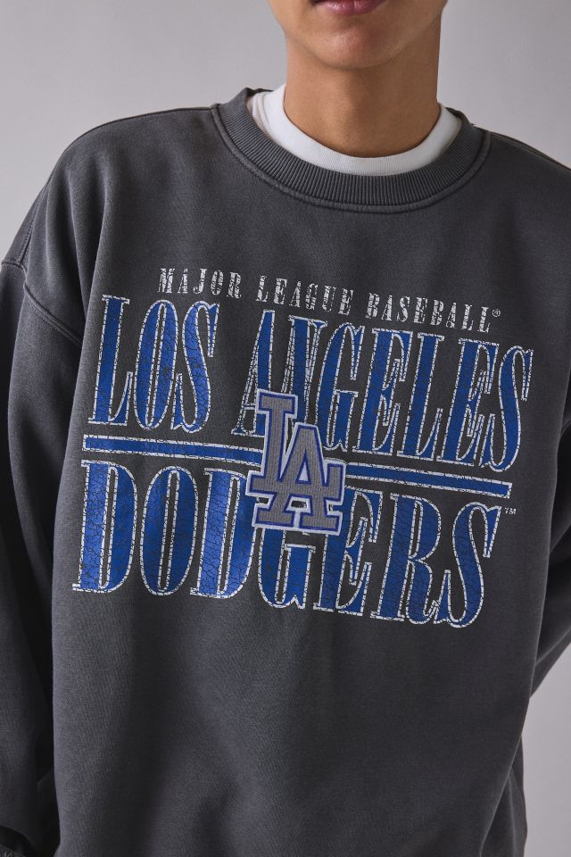 Mitchell & Ness MLB Los Angeles Dodgers Downtown Graphic Crew Neck Sweatshirt #3