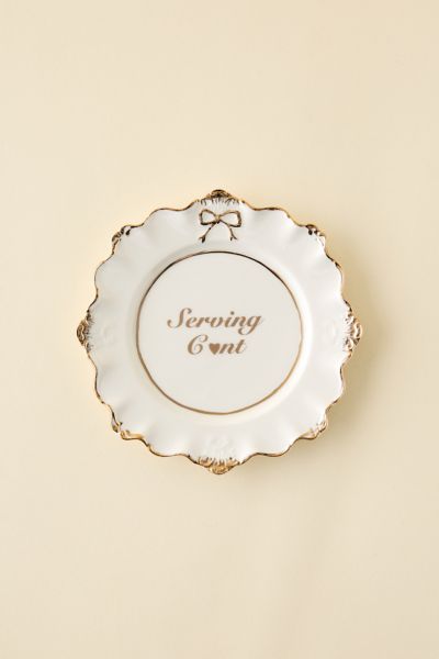 Urban Outfitters Serving… Ceramic Catch-all Dish In Gold At