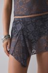 Out From Under Sunny Sheer Lace Crop Tank Top + Micro Skirt Slip Set