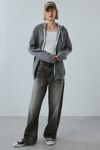 Project Social T Angel Wing Graphic Zip-Up Hoodie Sweatshirt