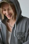 Project Social T Angel Wing Graphic Zip-Up Hoodie Sweatshirt