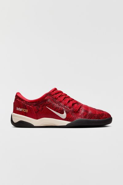 Nike Total 90 Se Embroidered Snake-effect Leather Sneakers In Red