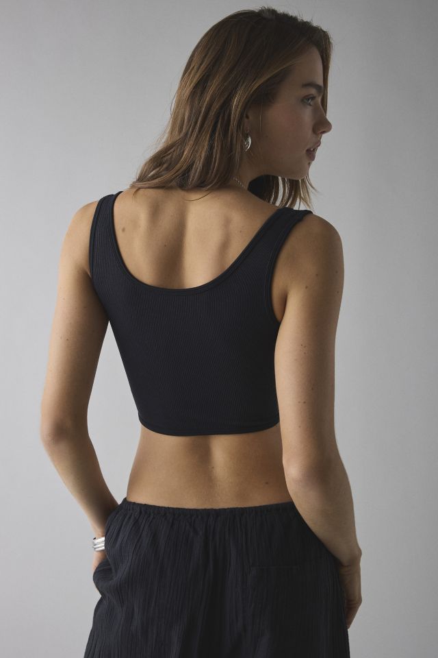 Out From Under Wrap It Up Twist-Front Seamless Knit Tank Top