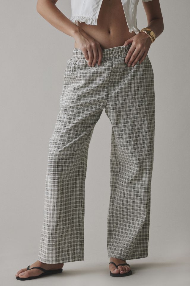 ReMADE By UO Remnants Check Gingham Pull-On Pant #1
