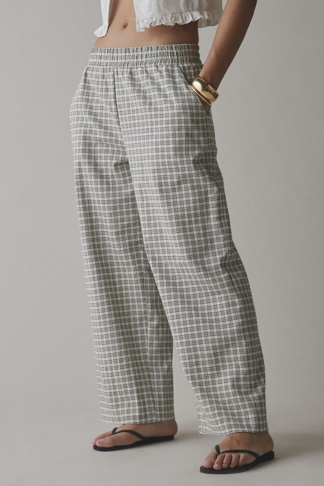 ReMADE By UO Remnants Check Gingham Pull-On Pant #4