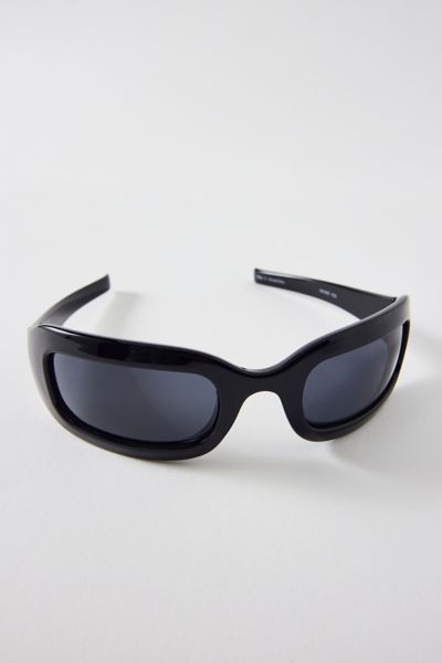 Urban Outfitters Kylie Shield Sunglasses In Black, Women's At