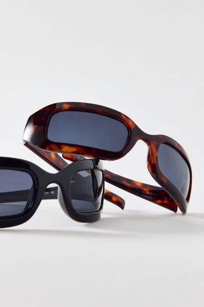 Urban Outfitters Kylie Shield Sunglasses In Brown, Women's At