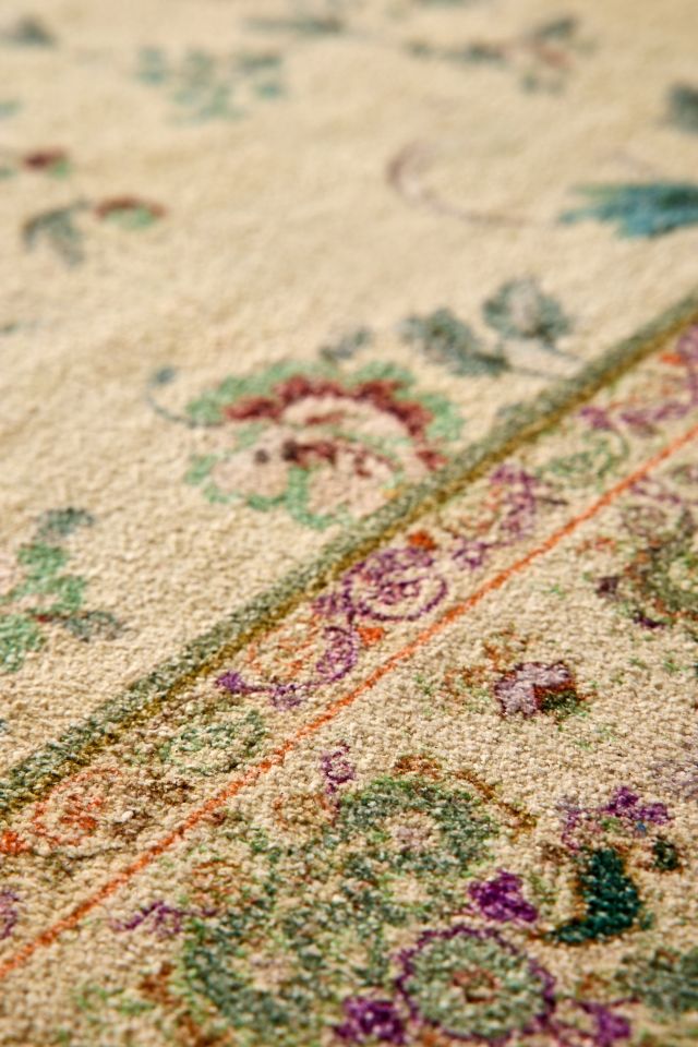 Lola Floral Digital Printed Chenille Rug #2