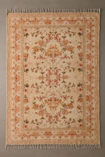 Lola Floral Digital Printed Chenille Rug