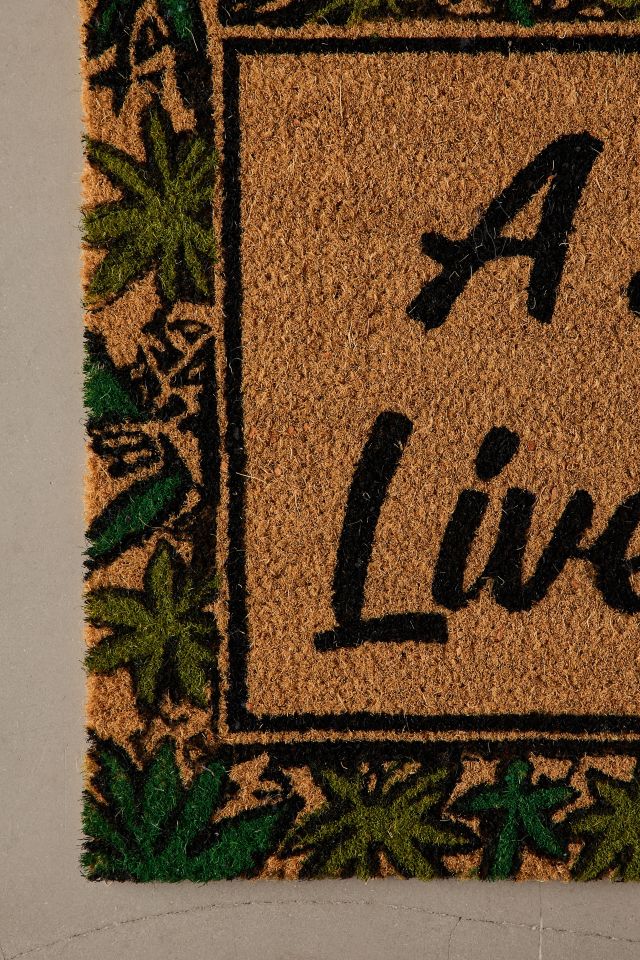 Happy Leaf Coir Doormat #2
