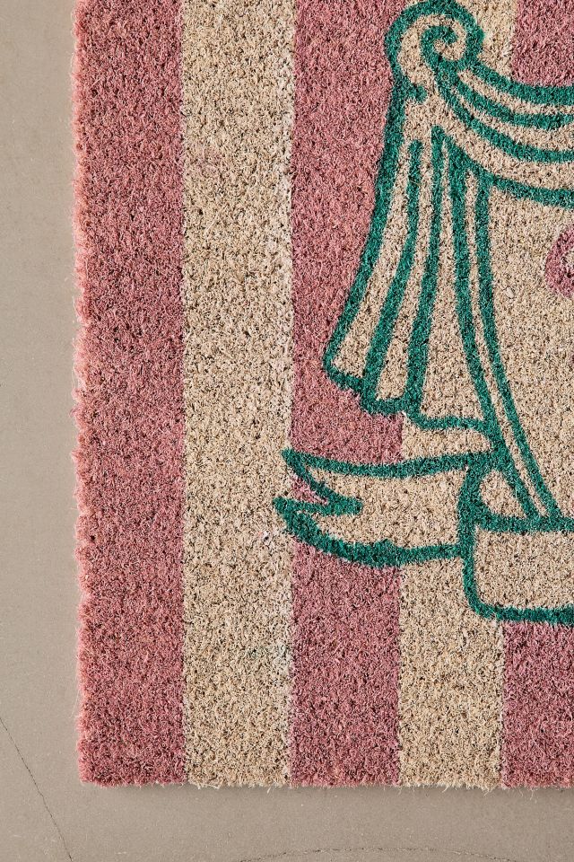 Homebody Club Striped Coir Doormat #2