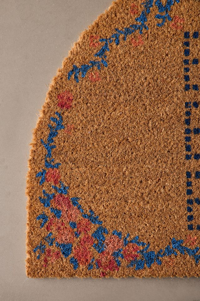 Blah Blah Blah Arched Coir Doormat #2