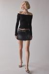 ReMADE By UO Remnants Ruched Off-The-Shoulder Top