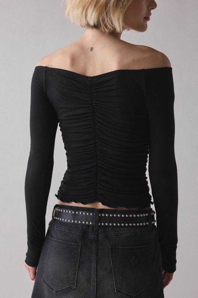 ReMADE By UO Remnants Ruched Off-The-Shoulder Top #3
