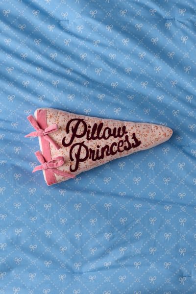 Urban Outfitters Pennant Flag Shape Bolster Pillow In Pillow Princess At