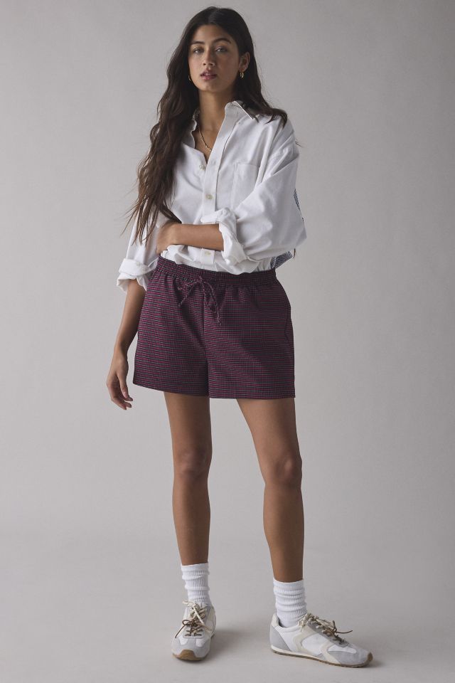 ReMADE By UO Remnants Pull-On Check Short #1