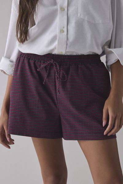 ReMADE By UO Remnants Pull-On Check Short