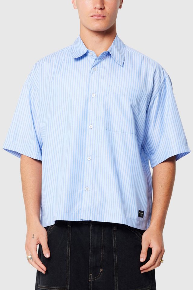 Abrand Bobby Striped Boxy Oxford Shirt #1