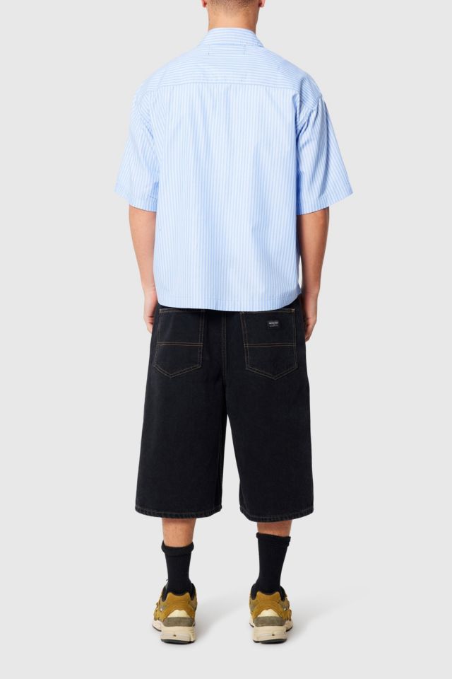 Abrand Bobby Striped Boxy Oxford Shirt #4