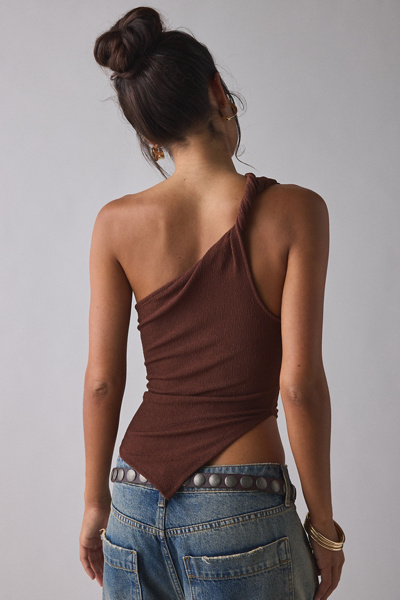 ReMADE By UO Remnants Twisted One-Shoulder Asymmetrical Top