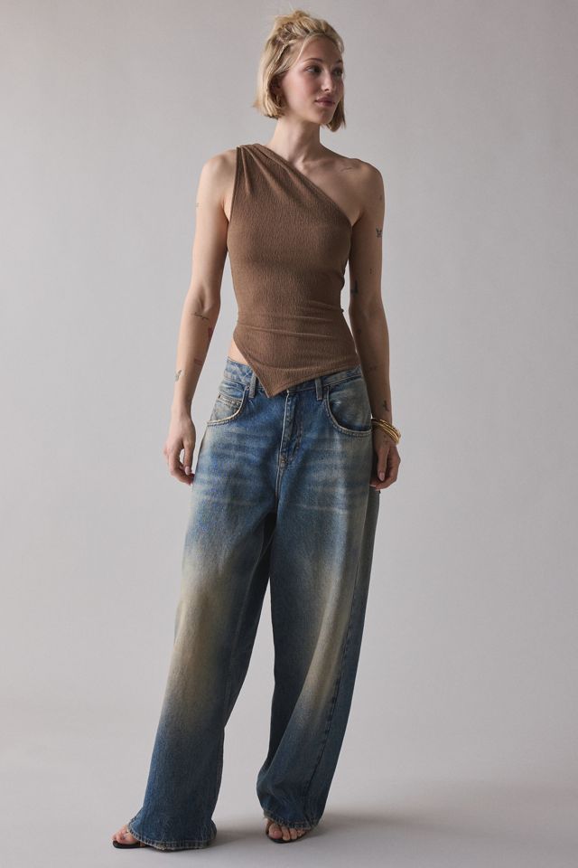 ReMADE By UO Remnants Twisted One-Shoulder Asymmetrical Top #2