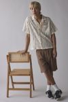UO Liam Lace Short Sleeve Shirt