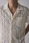 UO Liam Lace Short Sleeve Shirt
