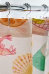 Seaside Weekend Patterned Shower Curtain