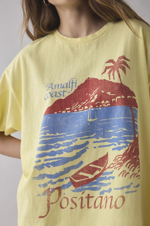 Positano Amalfi Coast Graphic T-Shirt Dress #1