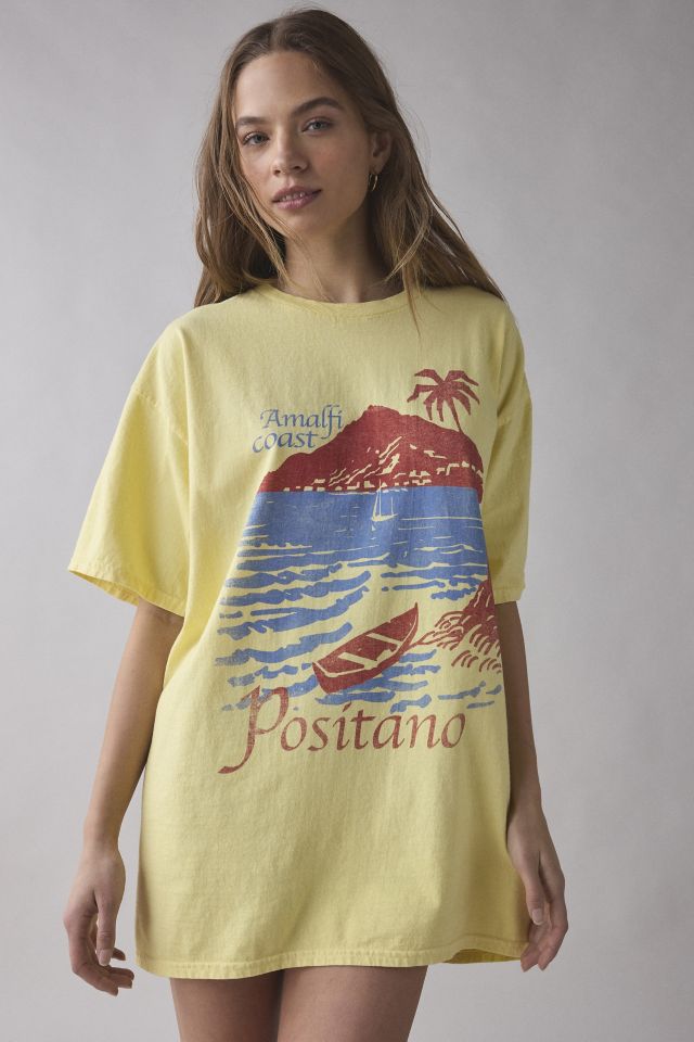 Positano Amalfi Coast Graphic T-Shirt Dress #4