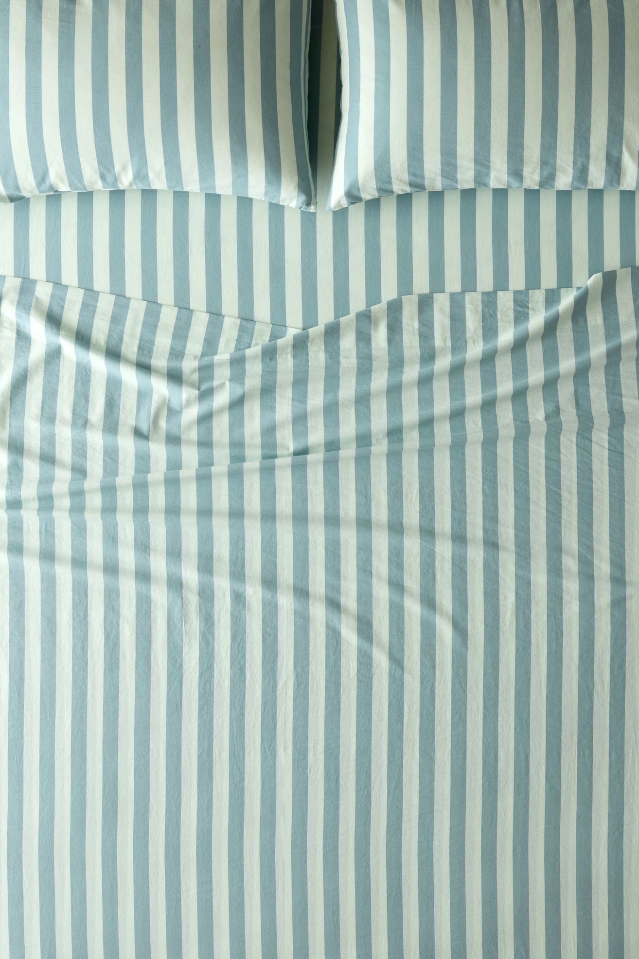 Striped Core Sheet Set - Mint Tea, Regular, QUEEN
