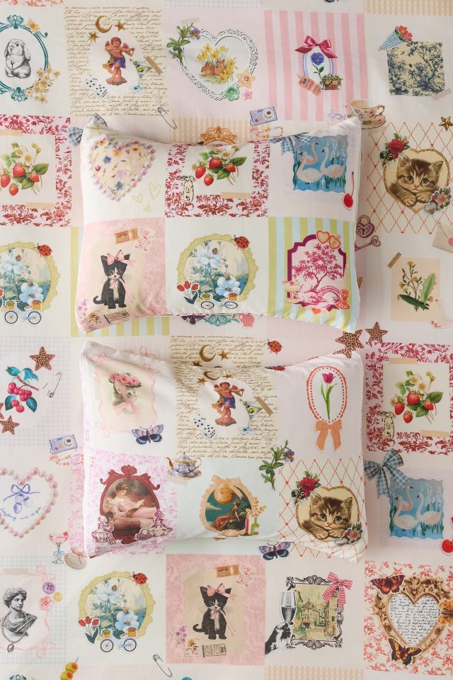 Thara Collage Patterned Sham Set #1
